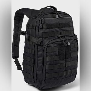 Tactical Black Men's Backpack - Durable MOLLE Daypack